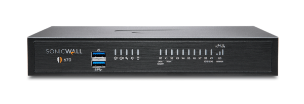 SonicWall TZ670 Firewall - Appliance Only - 02-SSC-2837
