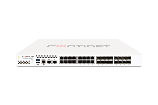Fortinet FortiGate-400E Firewall Hardware plus 1 Year 24x7 FortiCare and FortiGuard Unified Threat Protection (UTP) - FG-400E-BDL-950-12